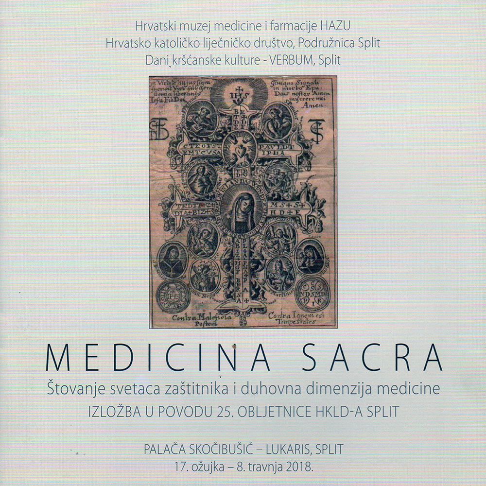Medicina Sacra - naslovnica splitskog kataloga